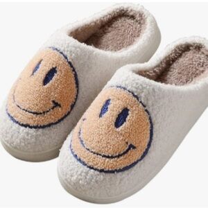 Cozy Smiley Face Slippers